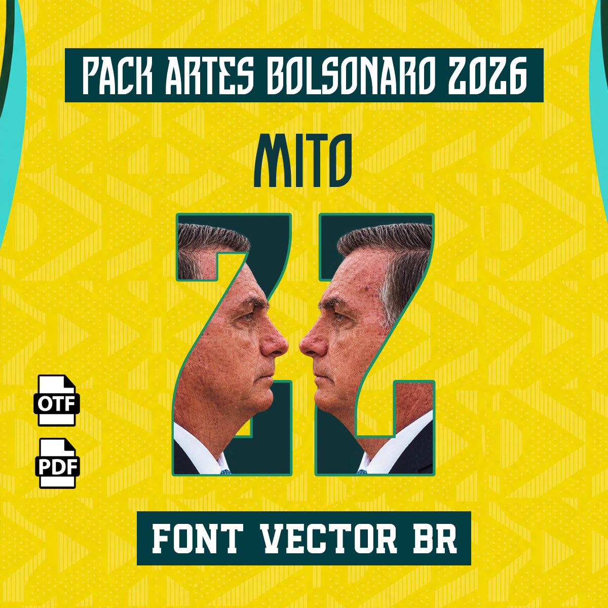 Pack Artes Bolsonaro 2026 (3 ARTES) 4K