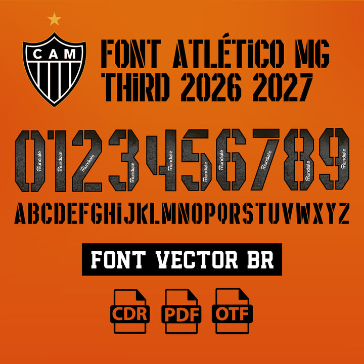 Font Atlético Mineiro Third 20026