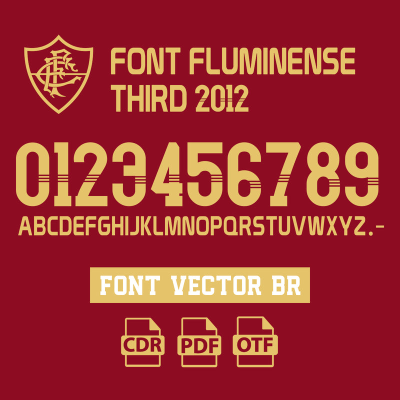 Font Fluminense Third 2012 Vector