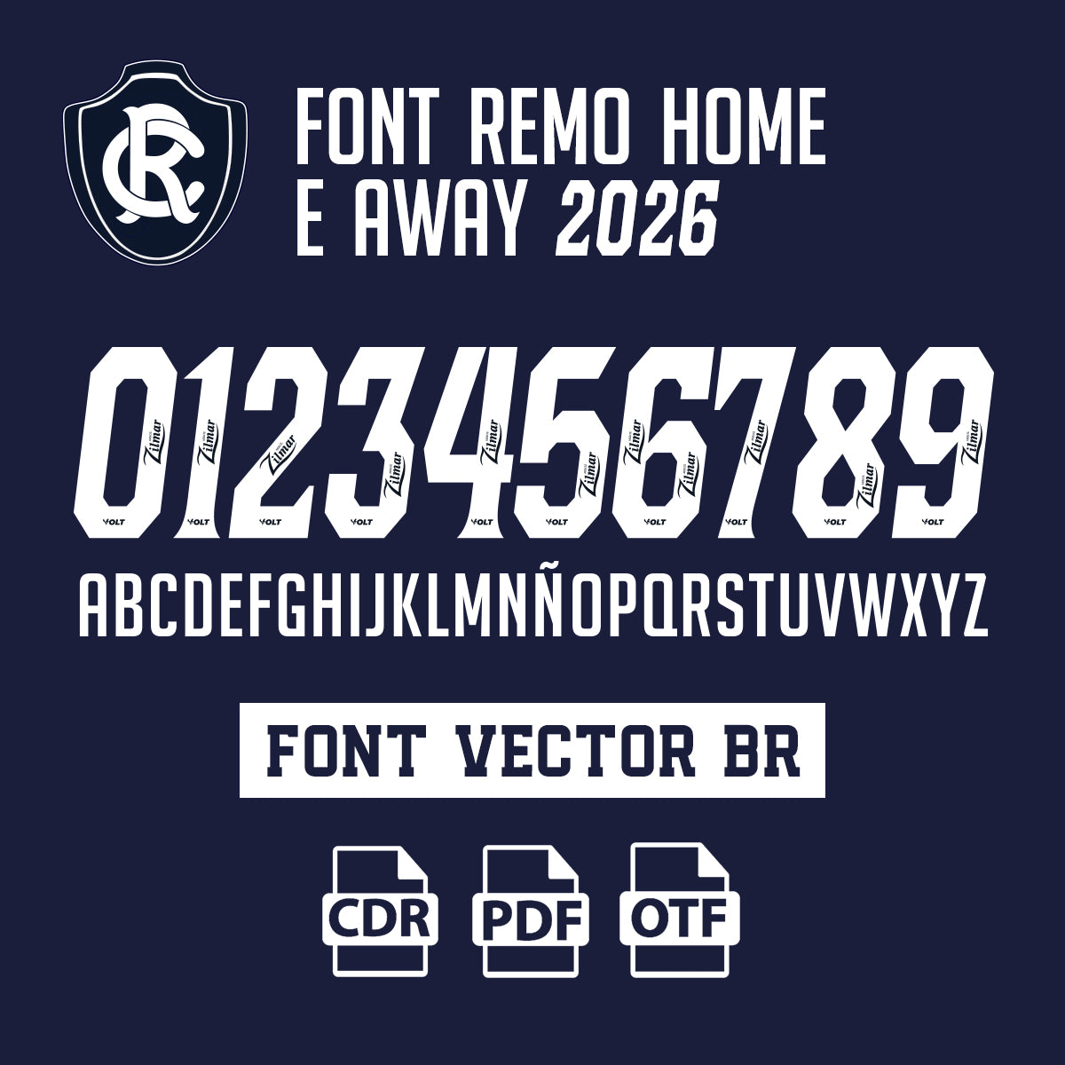 Font Remo Home e Away 2026 Vector