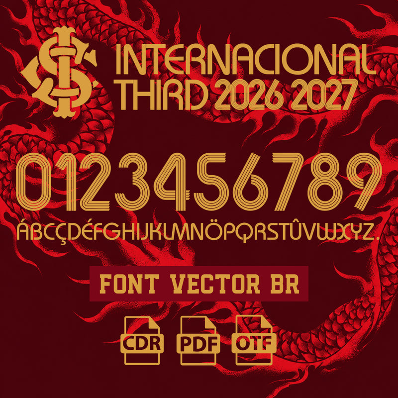 Font Internacional Third 2026 Vector