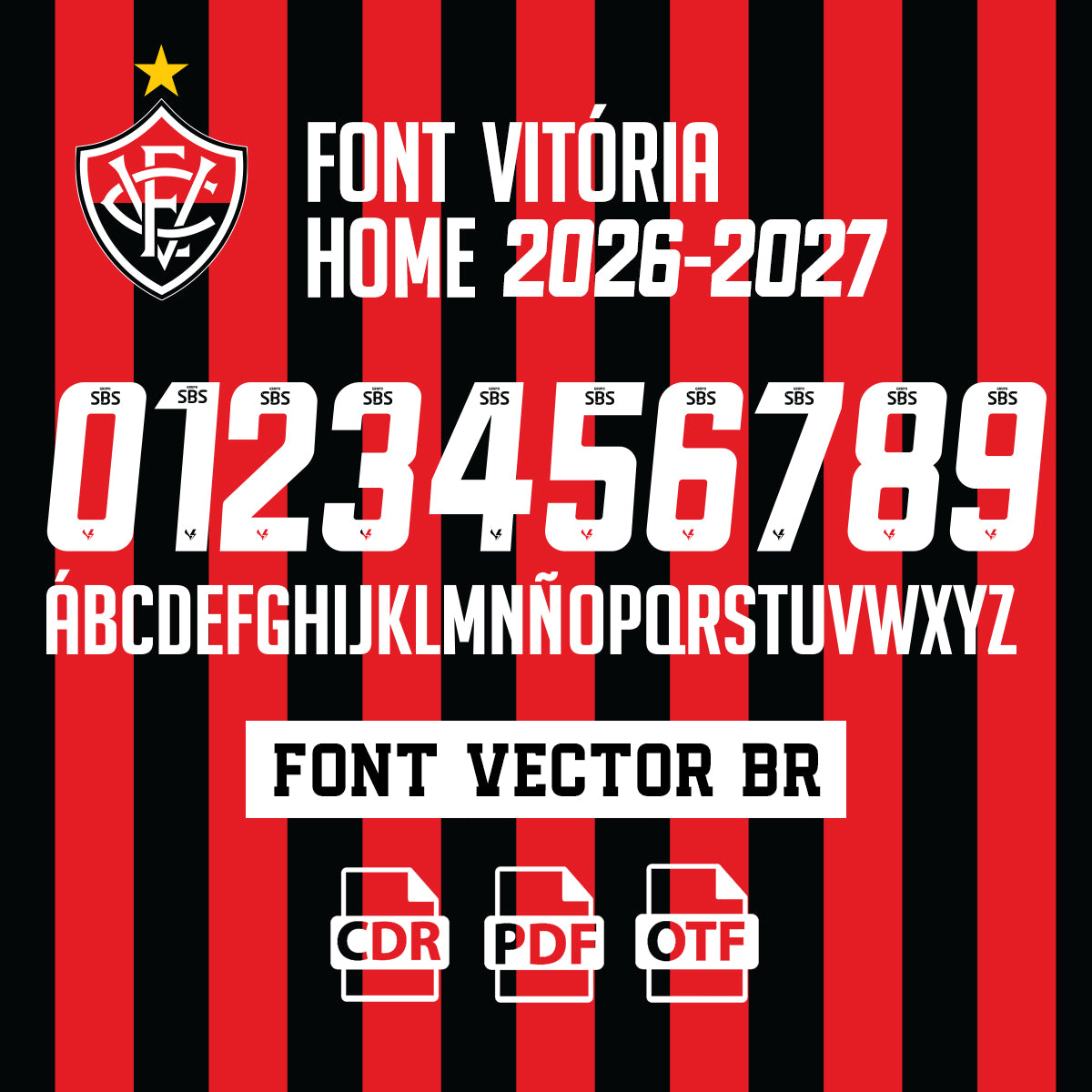 Font Vitória Home 2026 Vector