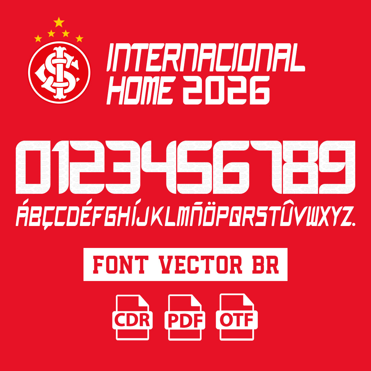 Font Internacional Home 2026 Vector