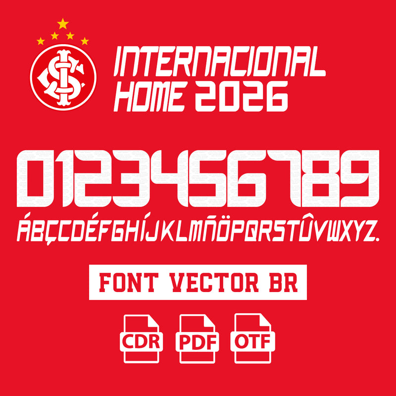 Font Internacional Home 2026 Vector