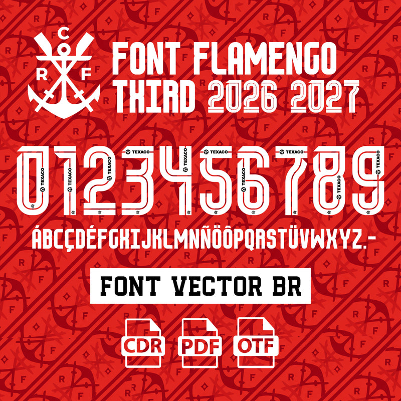 Font Flamengo Third 2026 Vector