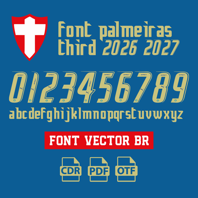 Font Palmeiras Third 2026 Vector